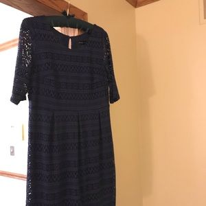 Navy Blue StitchFix Maternity Lace Dress